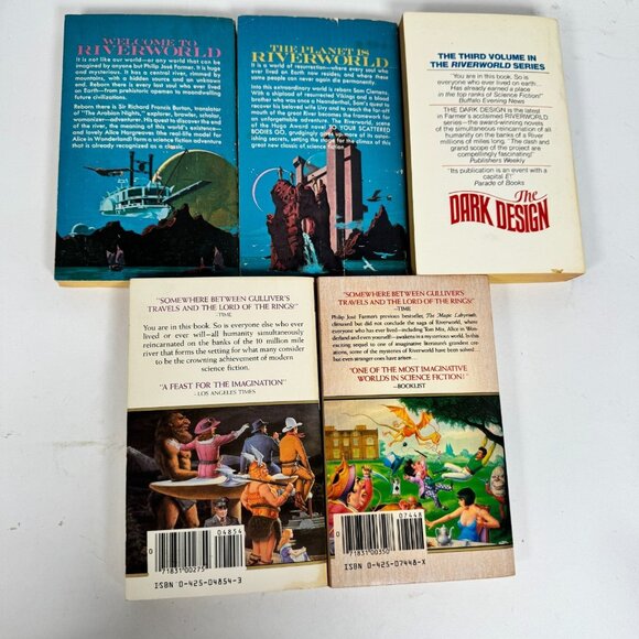 Riverworld Series by Philip José Farmer • 5 Book Set • Vintage Sci-Fi Paperbacks - Picture 3 of 16